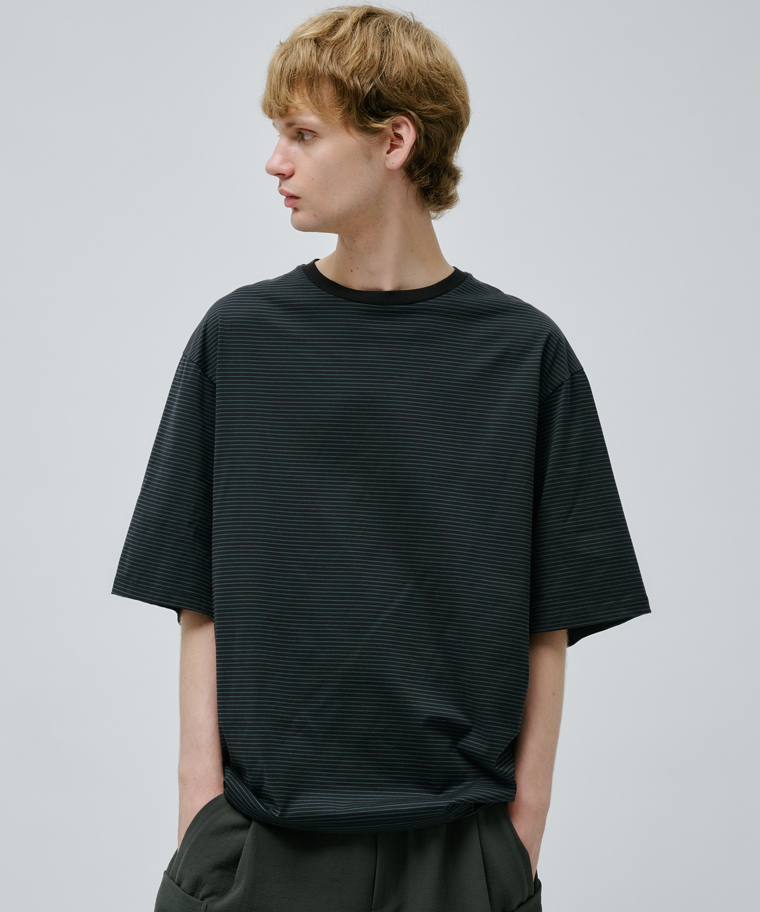 ビューティーコットンコードボーダーTEE