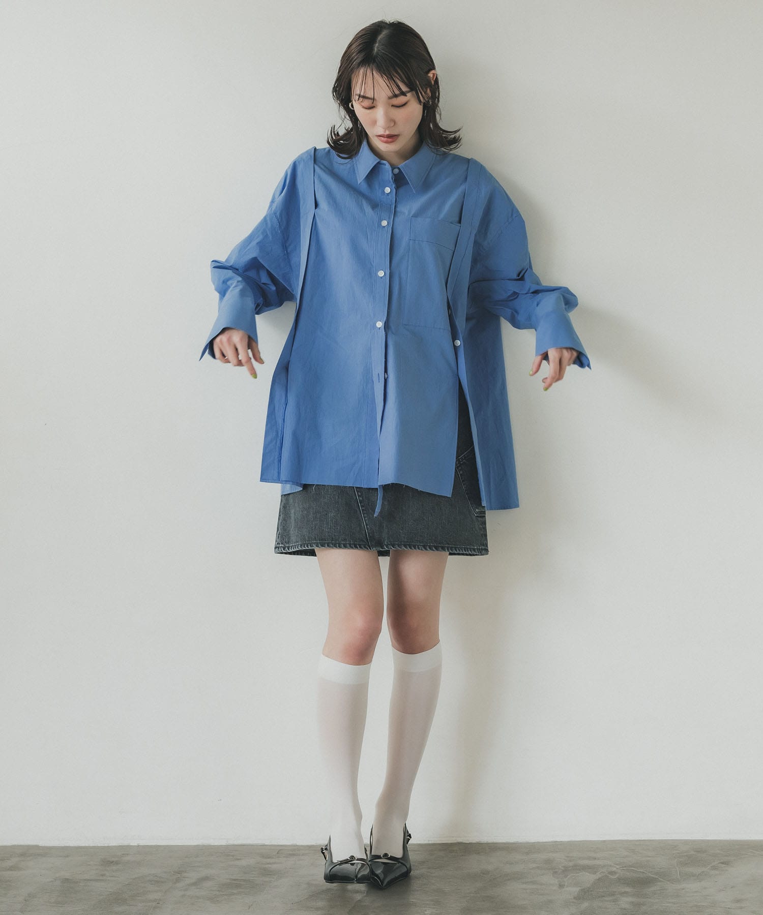 【残り僅か】BLACKDENIM MINISKIRT