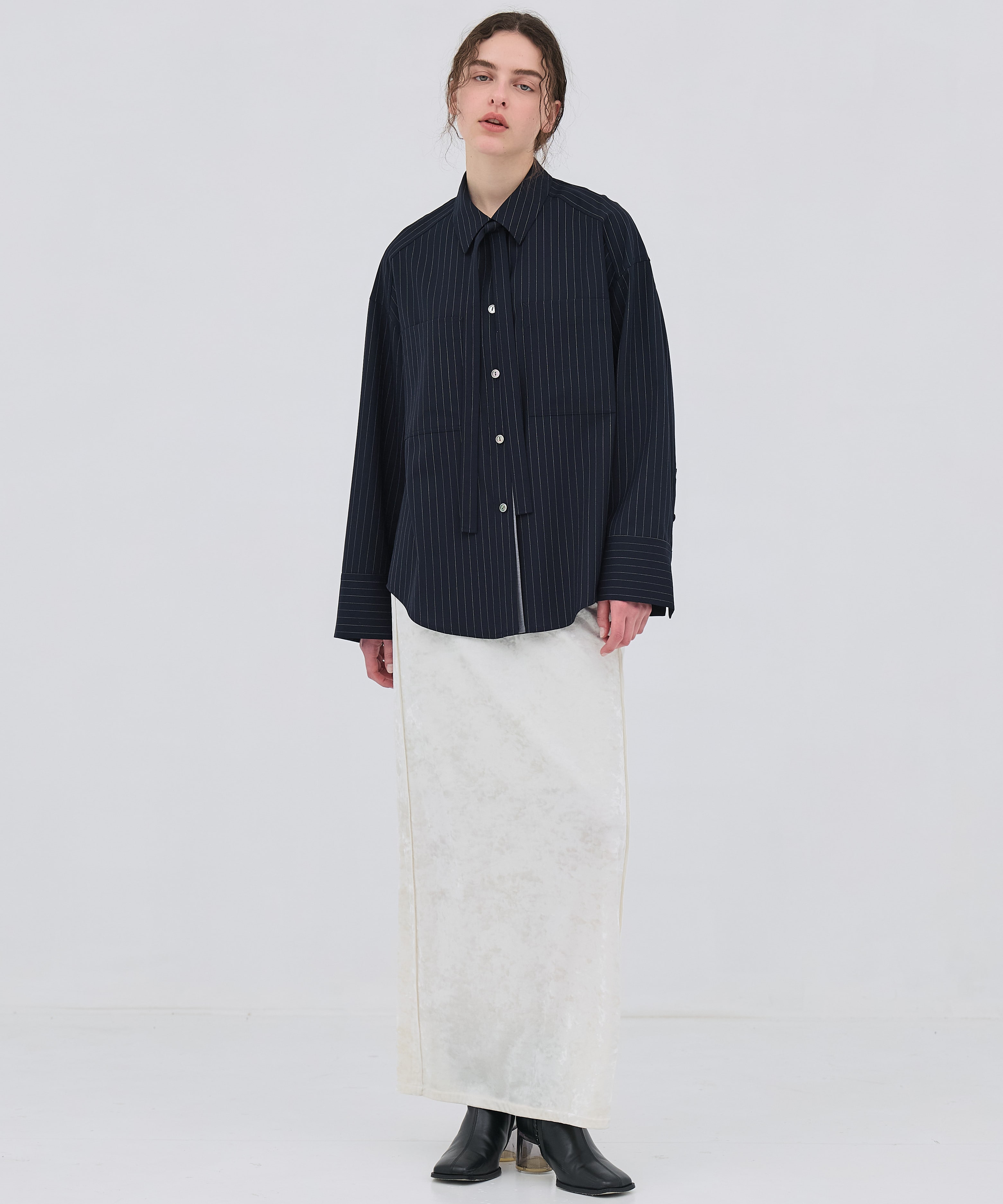 【再入荷｜残り2点】ワイドカフスボウタイシャツ