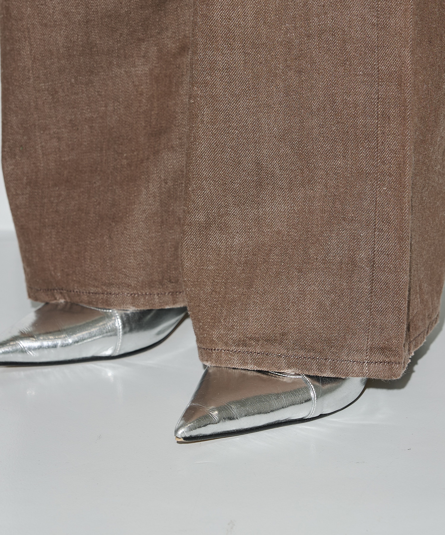 クラッシュストレートワイドデニム