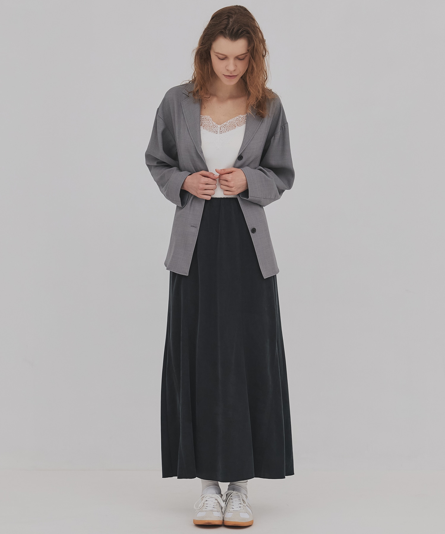 【再入荷】レーストリムキャミソール