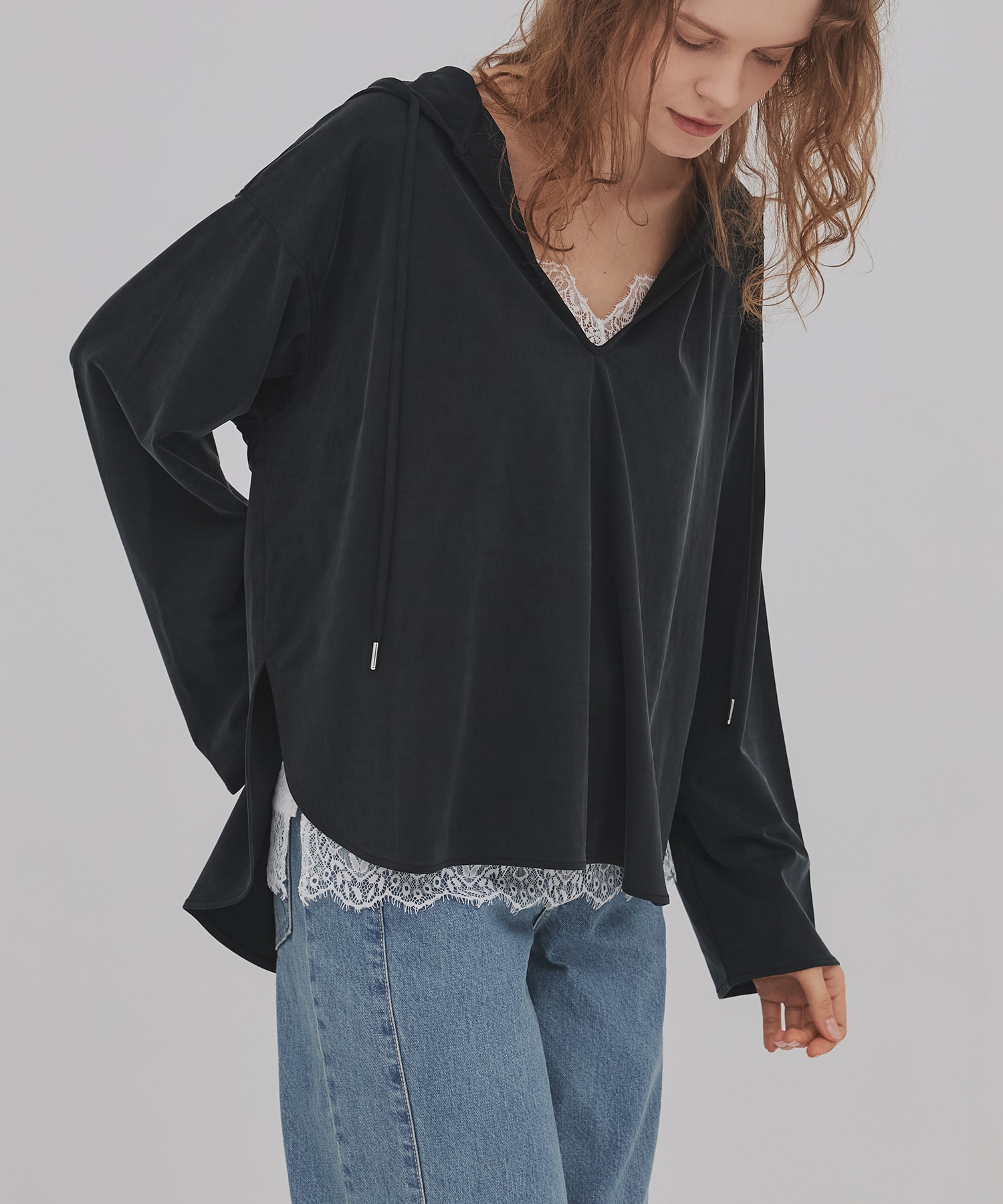 【再入荷】レーストリムキャミソール