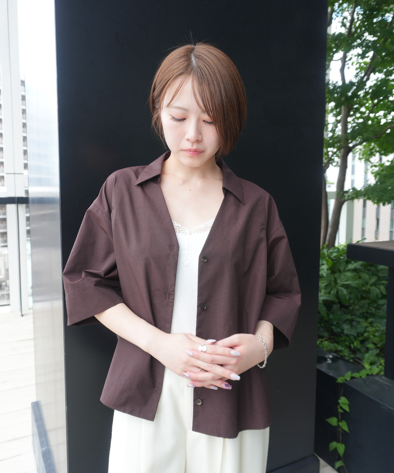ハーフスリーブスキッパーシャツ