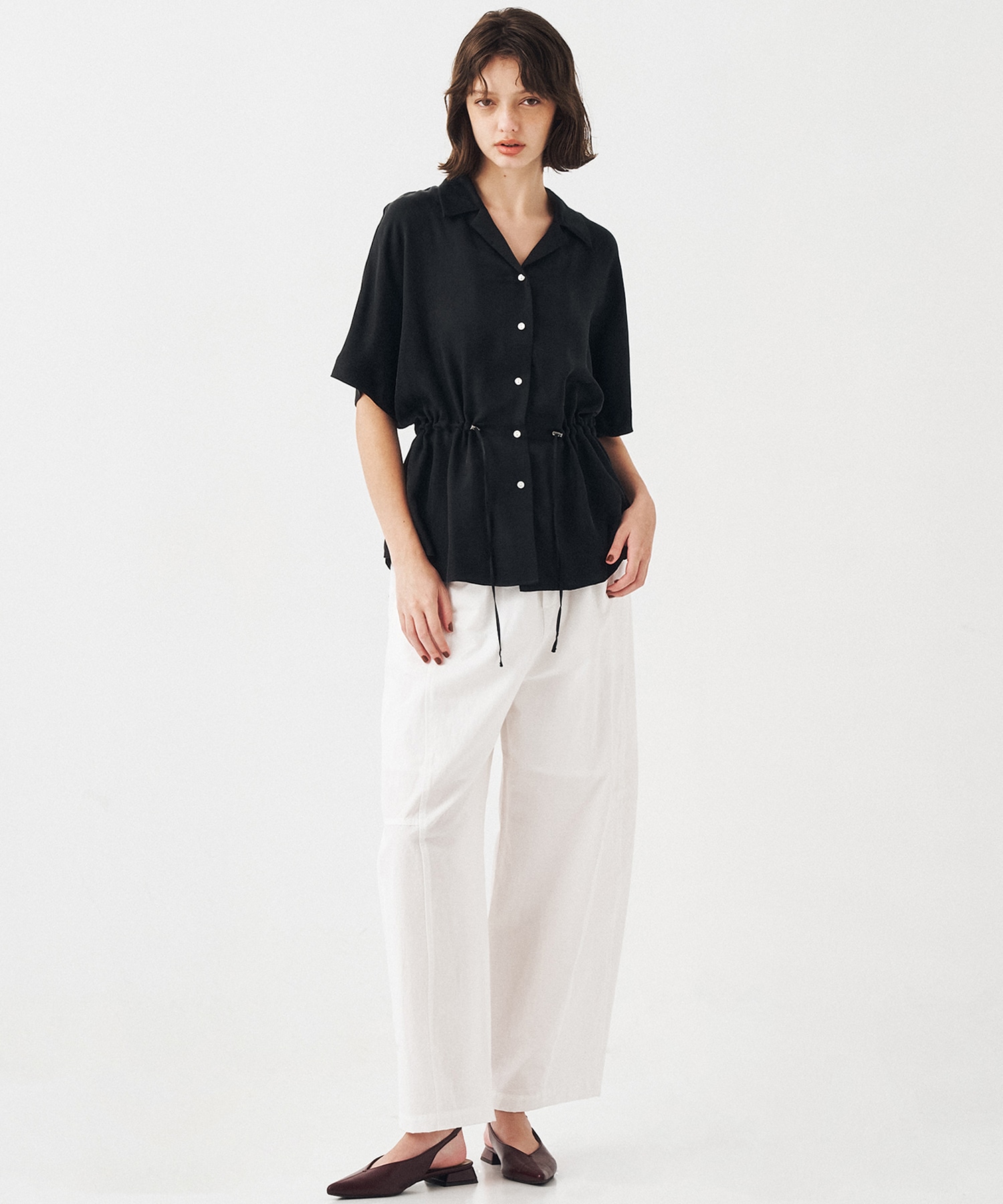 【WEBのみ再入荷|残り2点】ピーチキュプラドロストシャツ