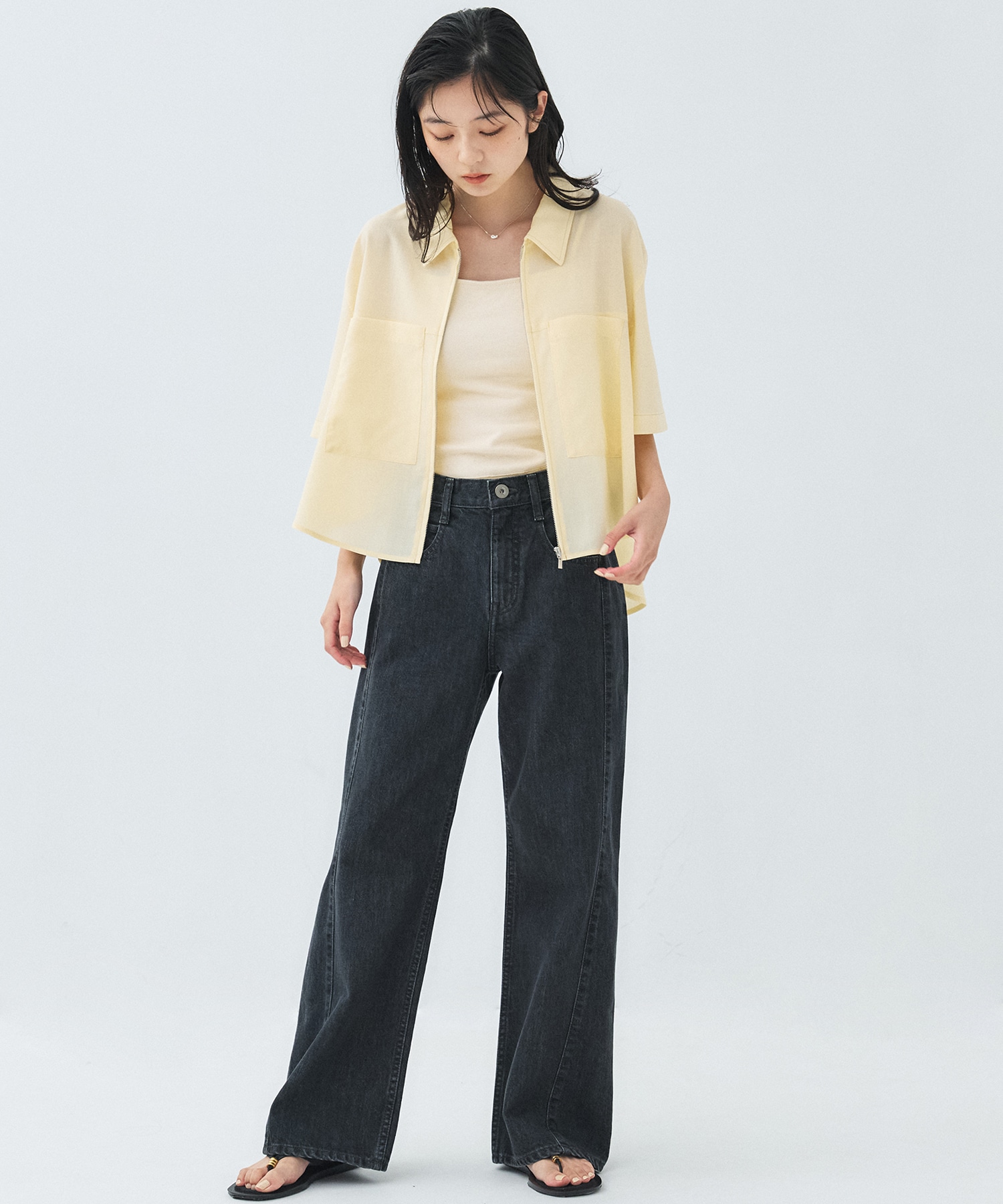 【RENEWAL】PUBLICDENIM BLACKRELAX