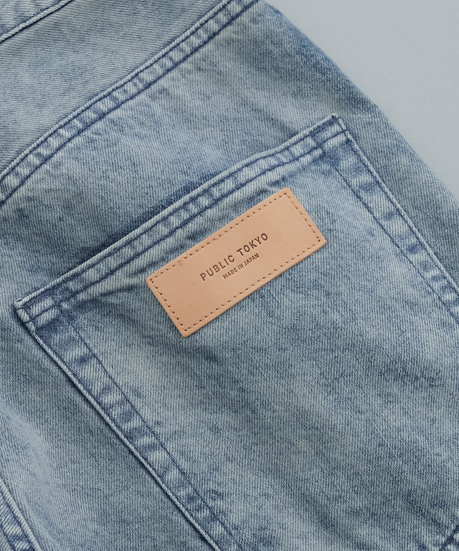 【残りわずか】PUBLICDENIM BLEACH RELAXWIDE	