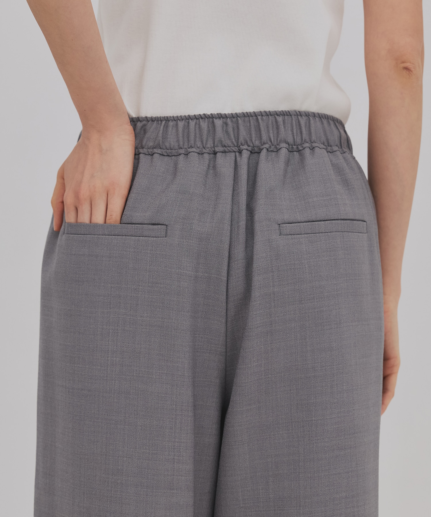 【完売間近】ウールジョーゼットパンツ