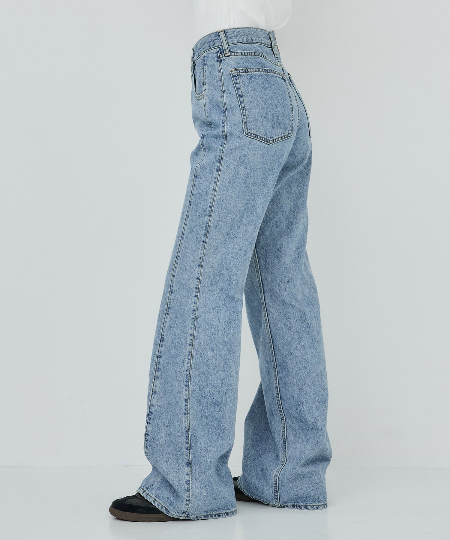 〈残りわずか〉PUBLIC DENIM BLUE RELAX ロング