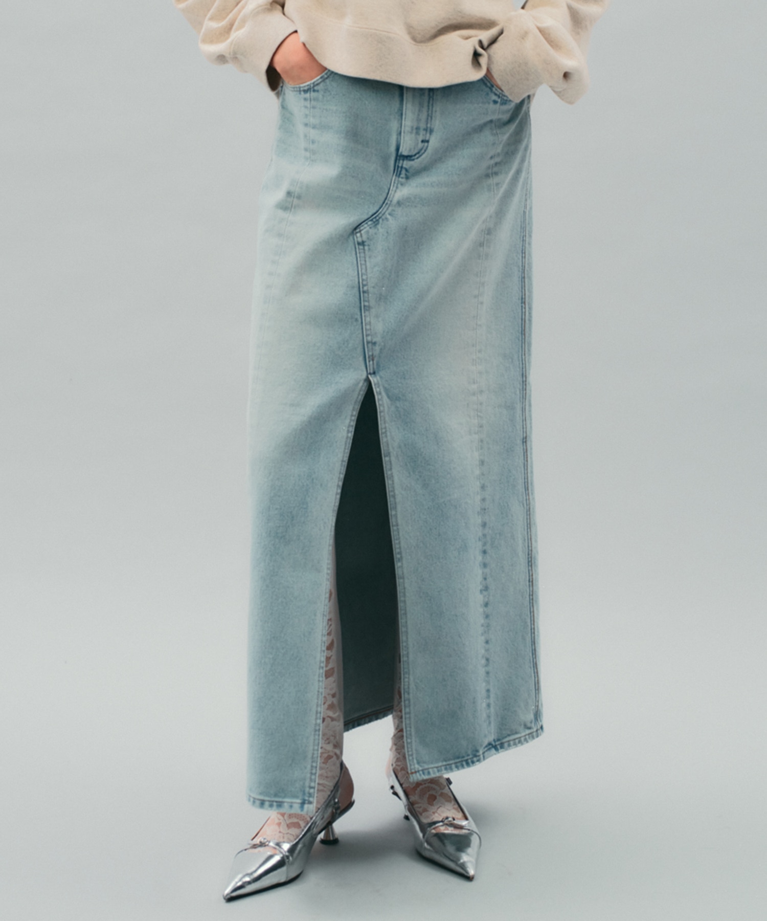SWITCHNARROW JEANSKIRT