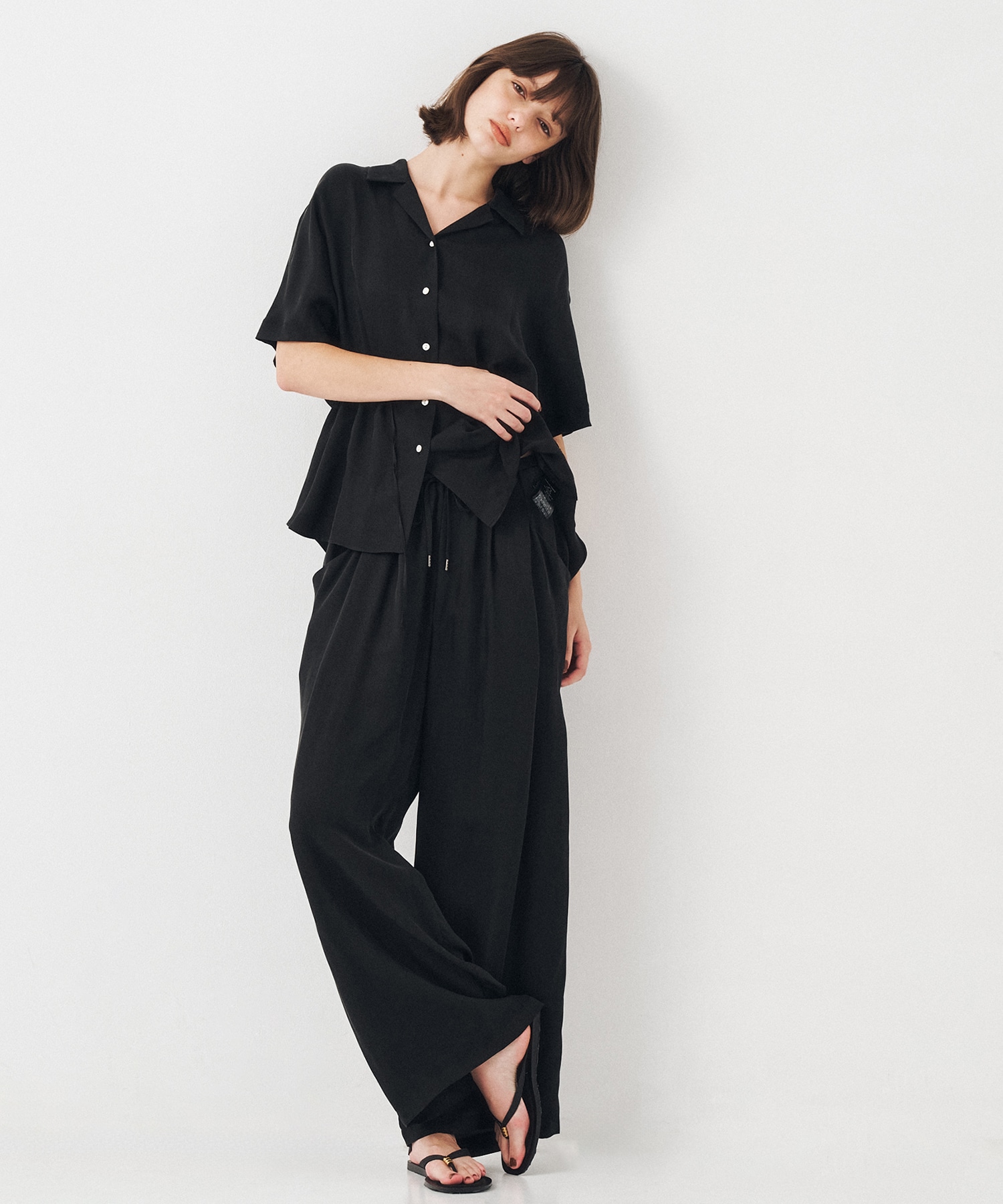 【WEBのみ再入荷|残り2点】ピーチキュプラドロストシャツ