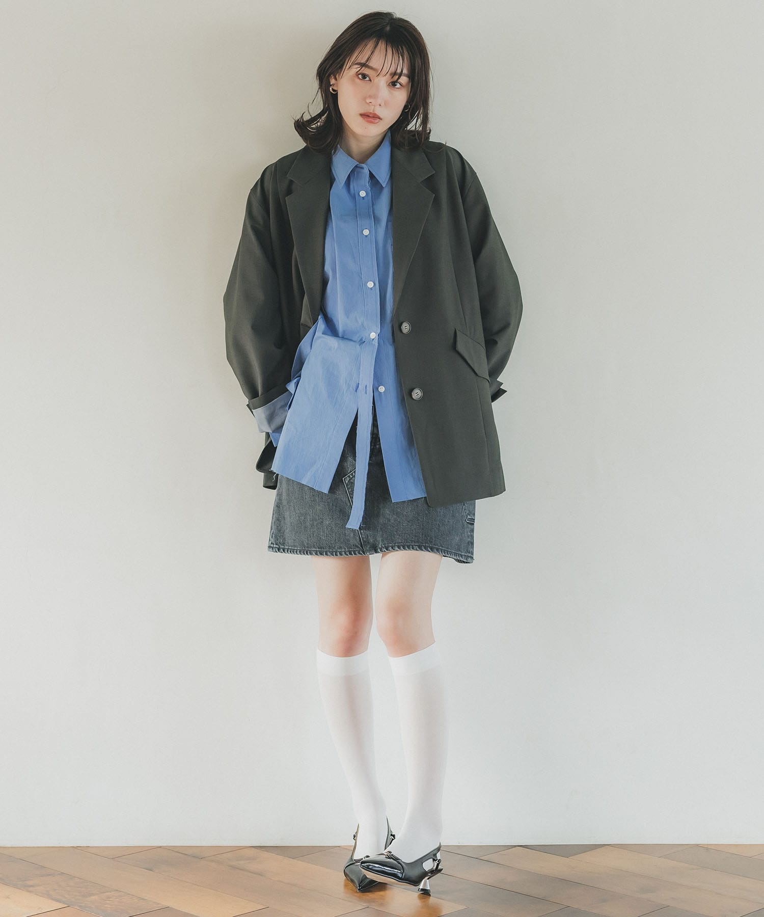 【残り僅か】BLACKDENIM MINISKIRT