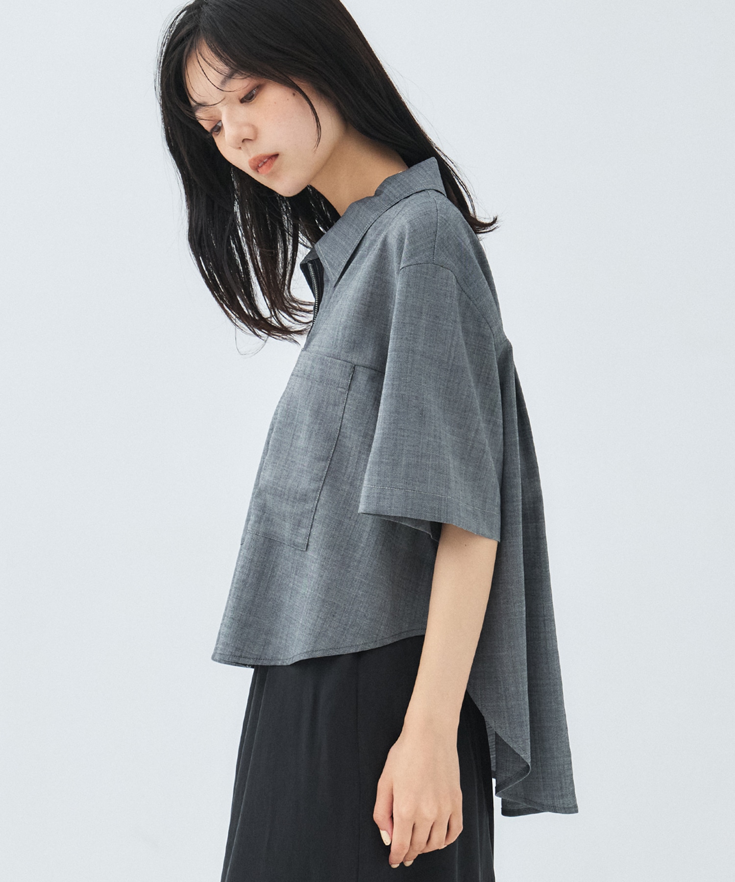 【完売間近】ドライトロフロントジップシャツ