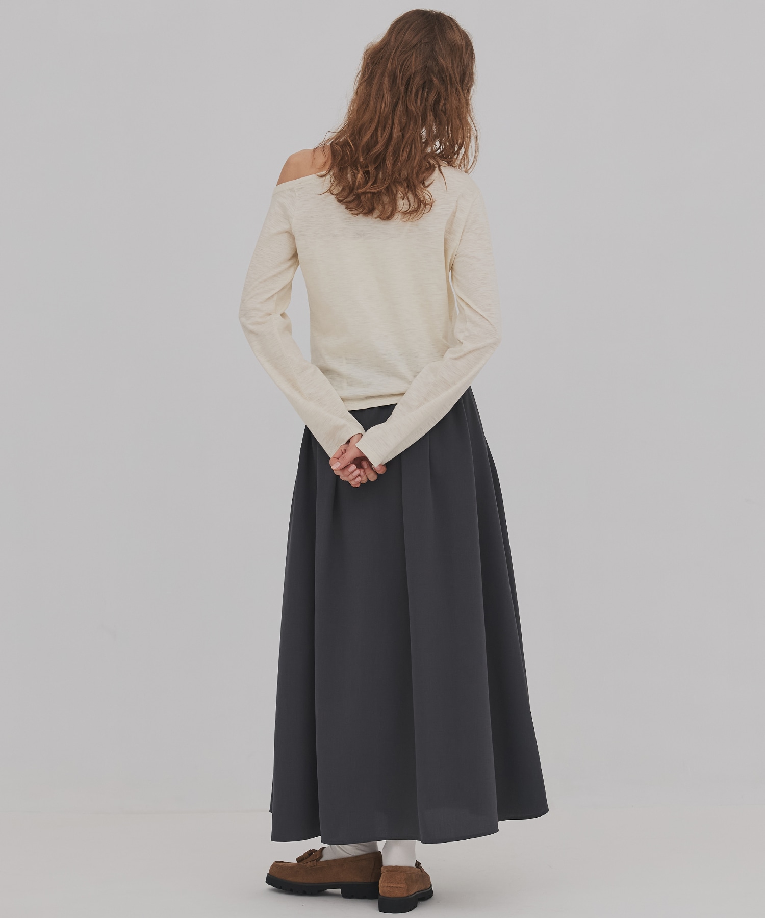 【残り僅か】メランジワンショルダーTEE