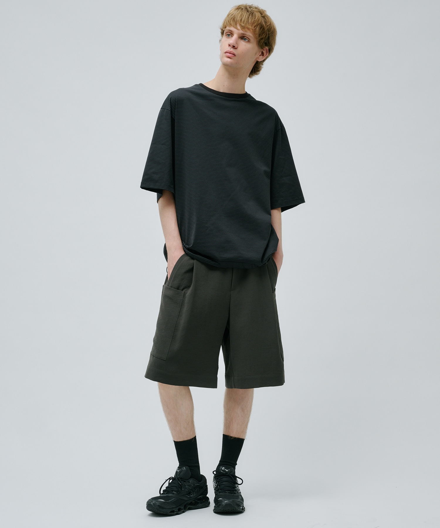 ビューティーコットンコードボーダーTEE