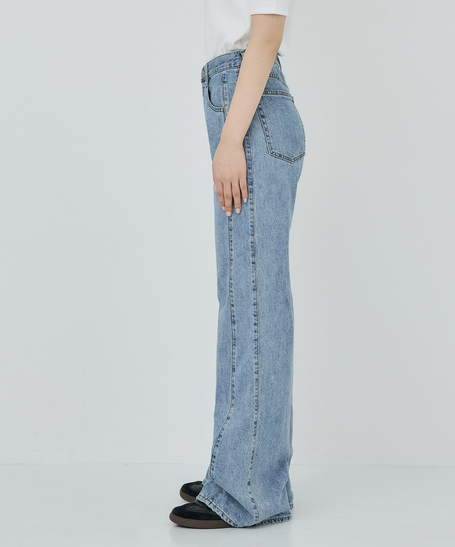 〈残りわずか〉PUBLIC DENIM BLUE RELAX ロング