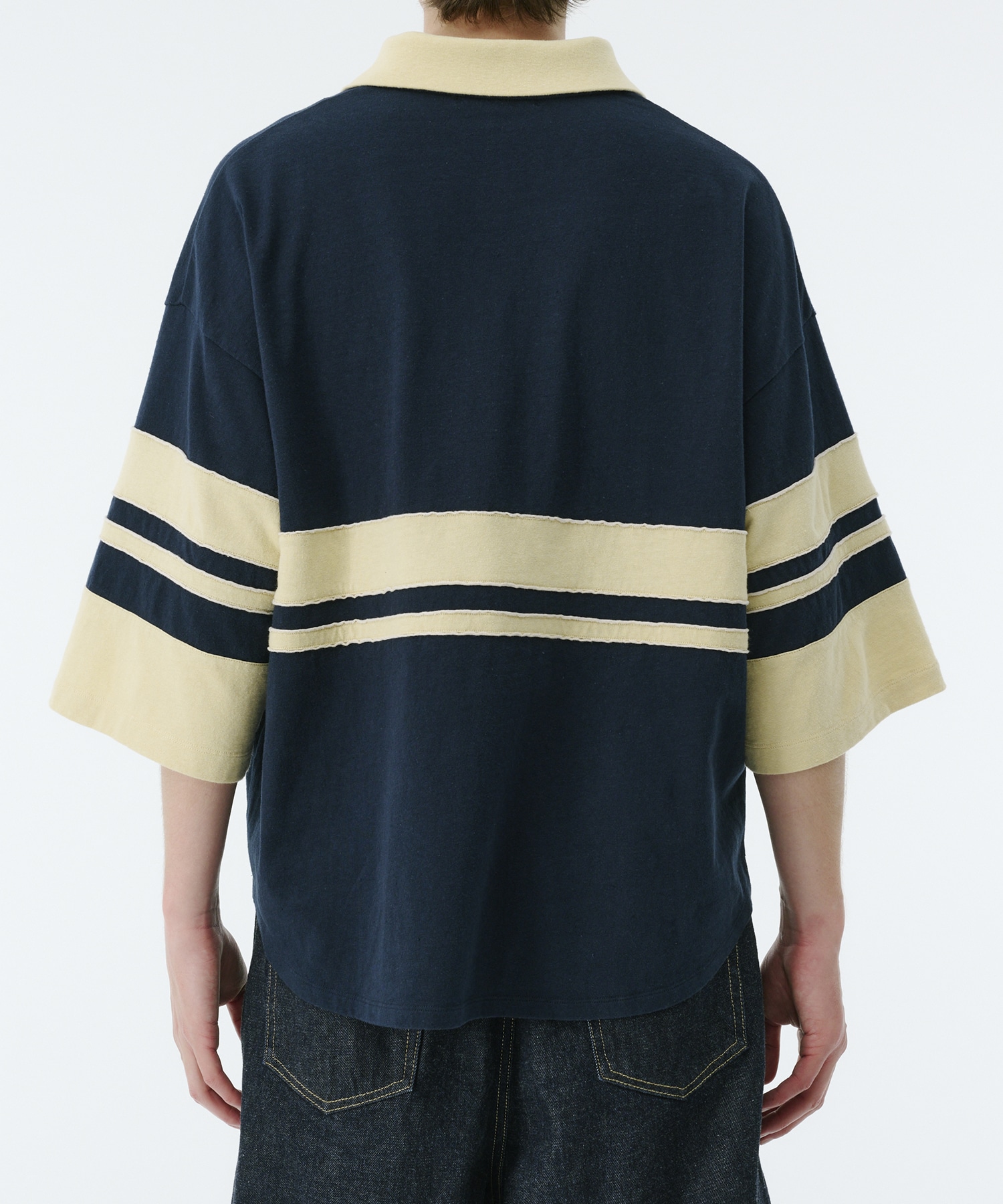 【残りわずか】リラックスボーダーポロTEE