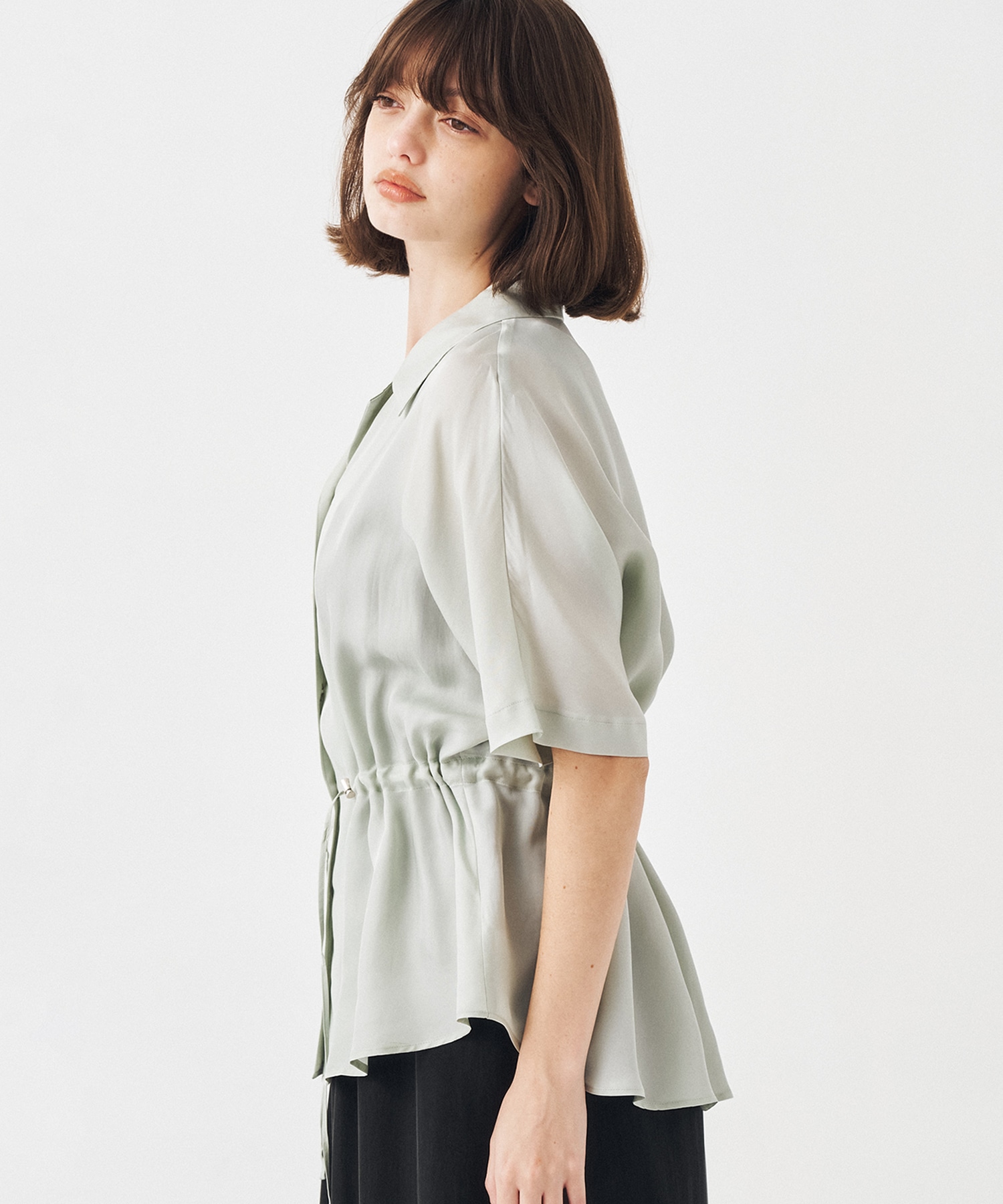 【WEBのみ再入荷｜残り１点】ピーチキュプラドロストシャツ