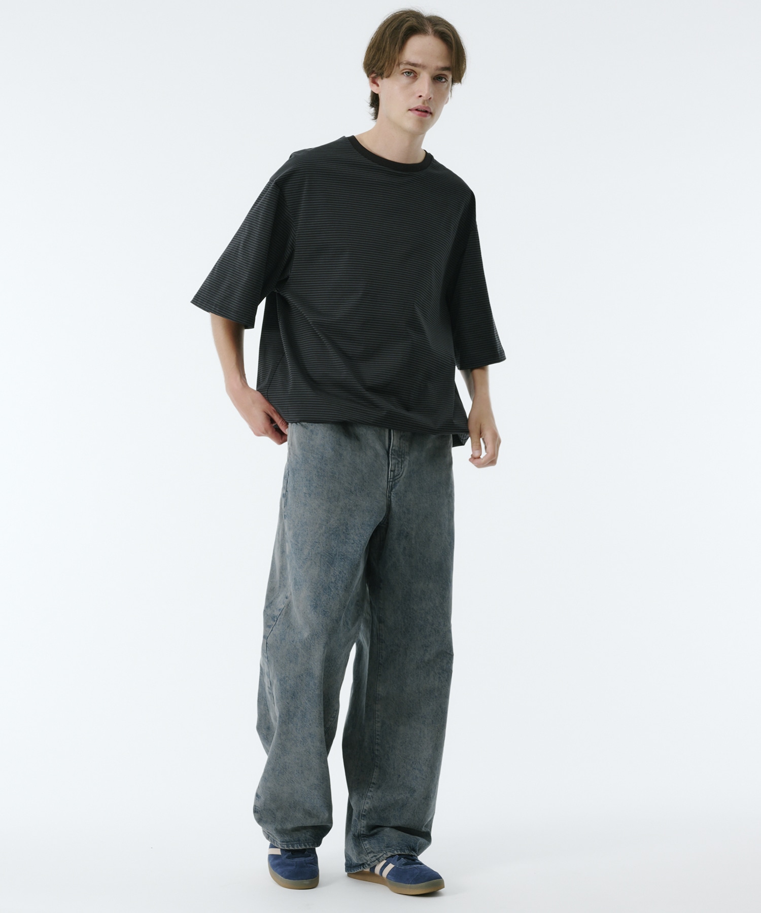 ビューティーコットンコードボーダーTEE