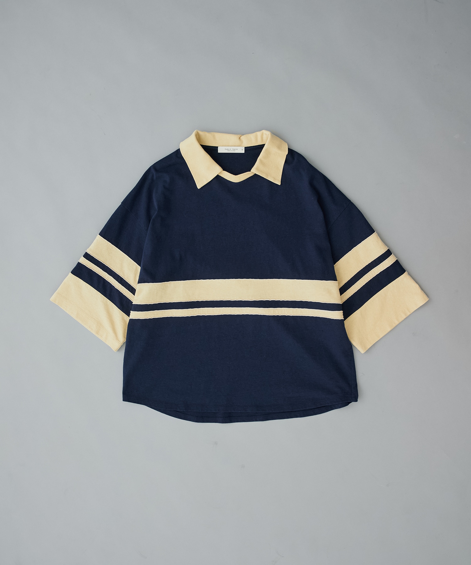 【残りわずか】リラックスボーダーポロTEE