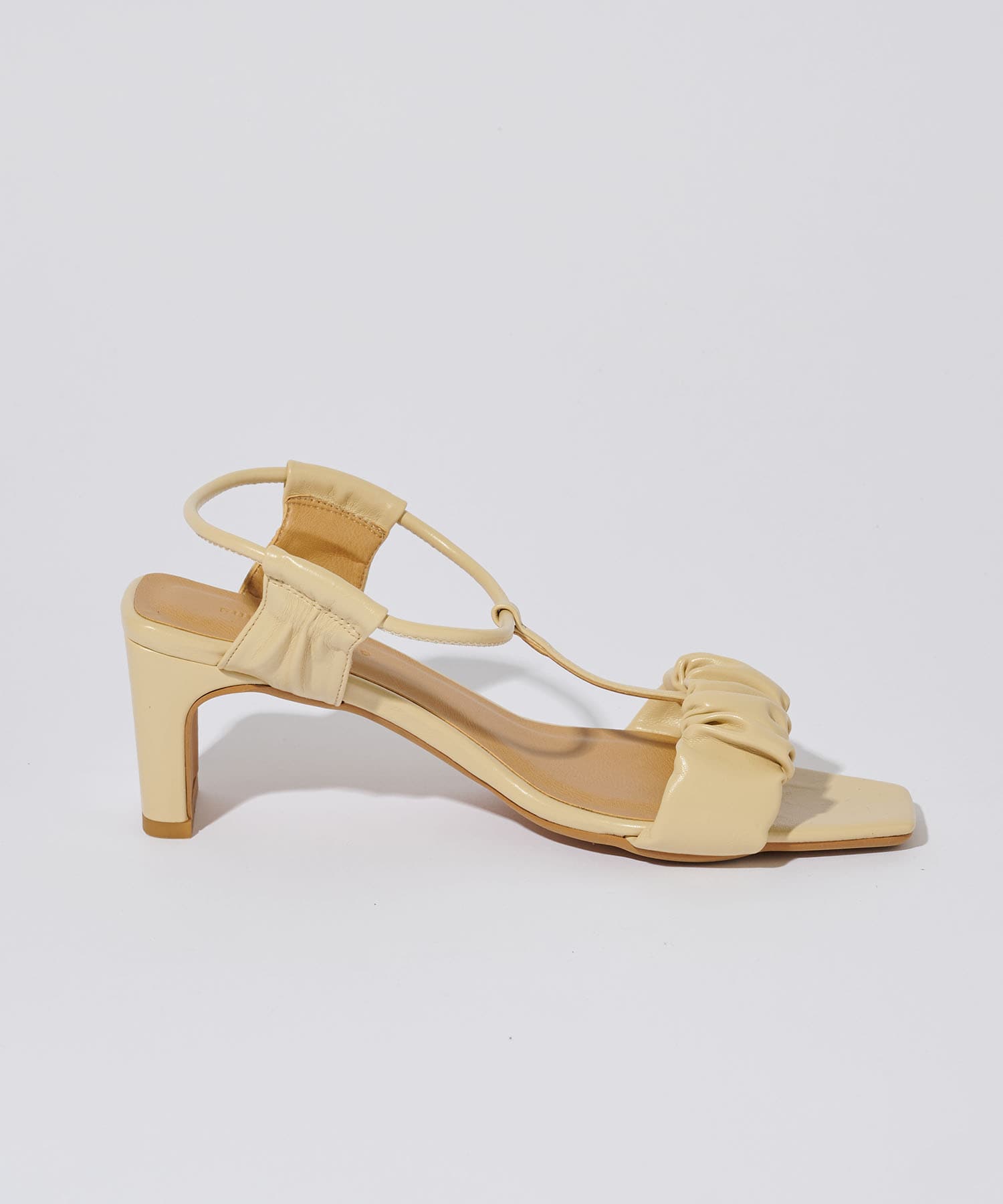 ナローテープギャザーサンダル