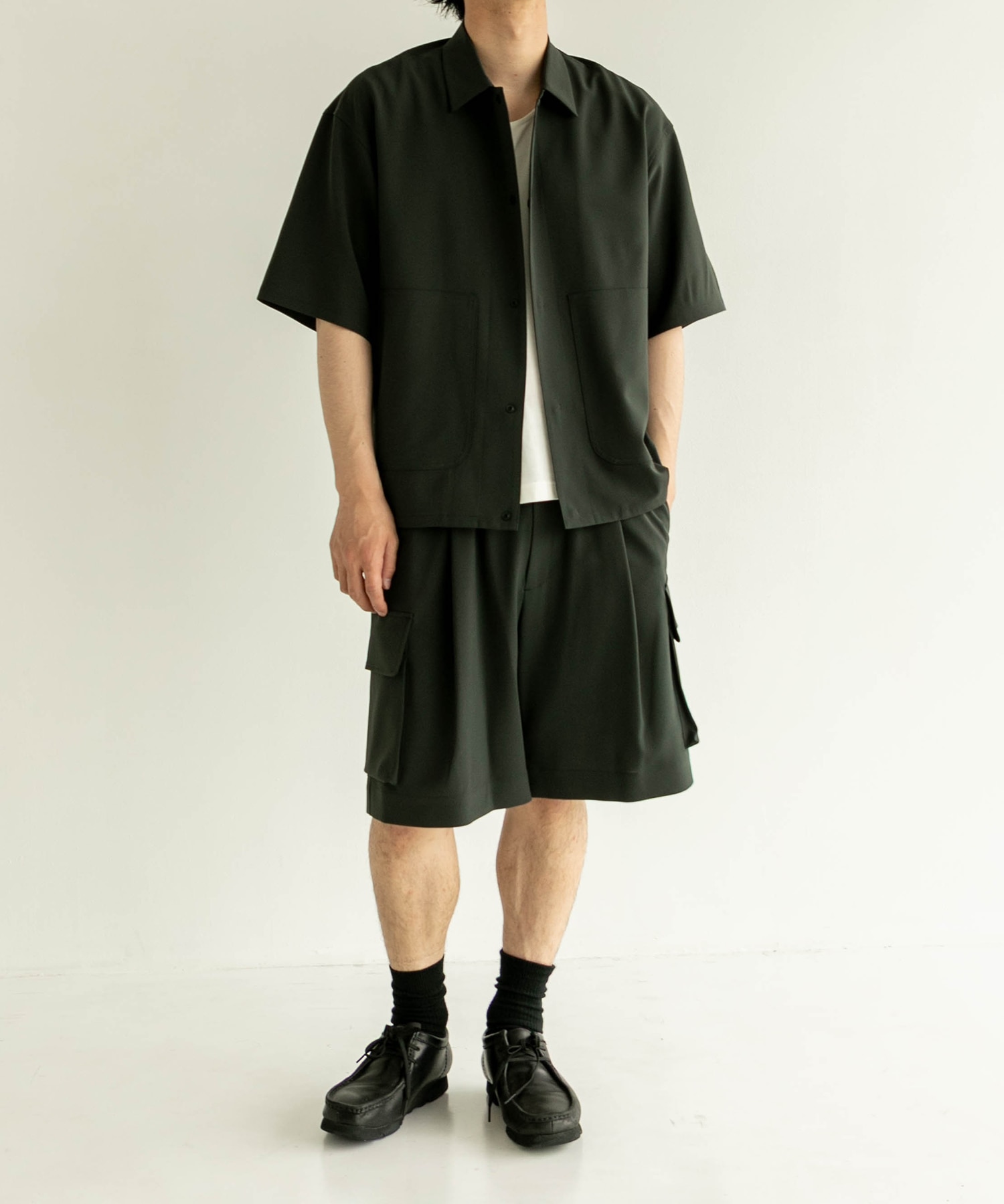 【残りわずか】TRIXION ウーリーシャツブルゾンS/S