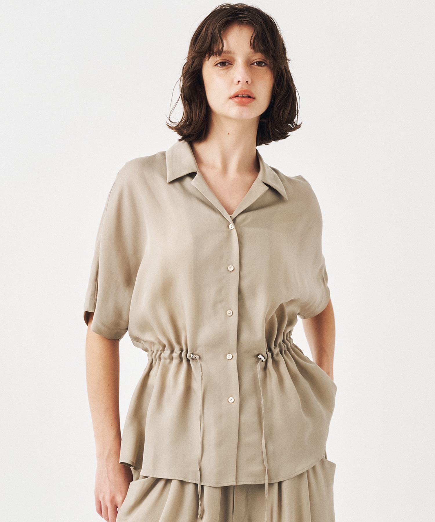 【再入荷】ピーチキュプラドロストシャツ