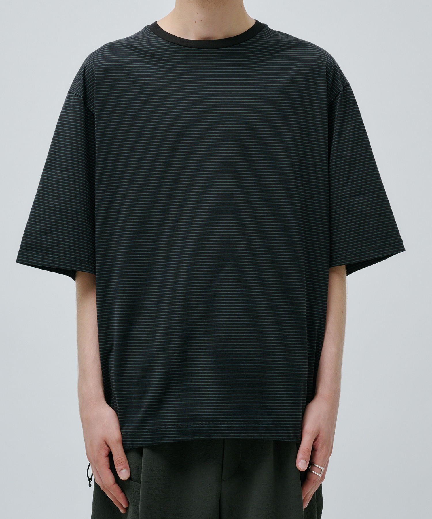 ビューティーコットンコードボーダーTEE