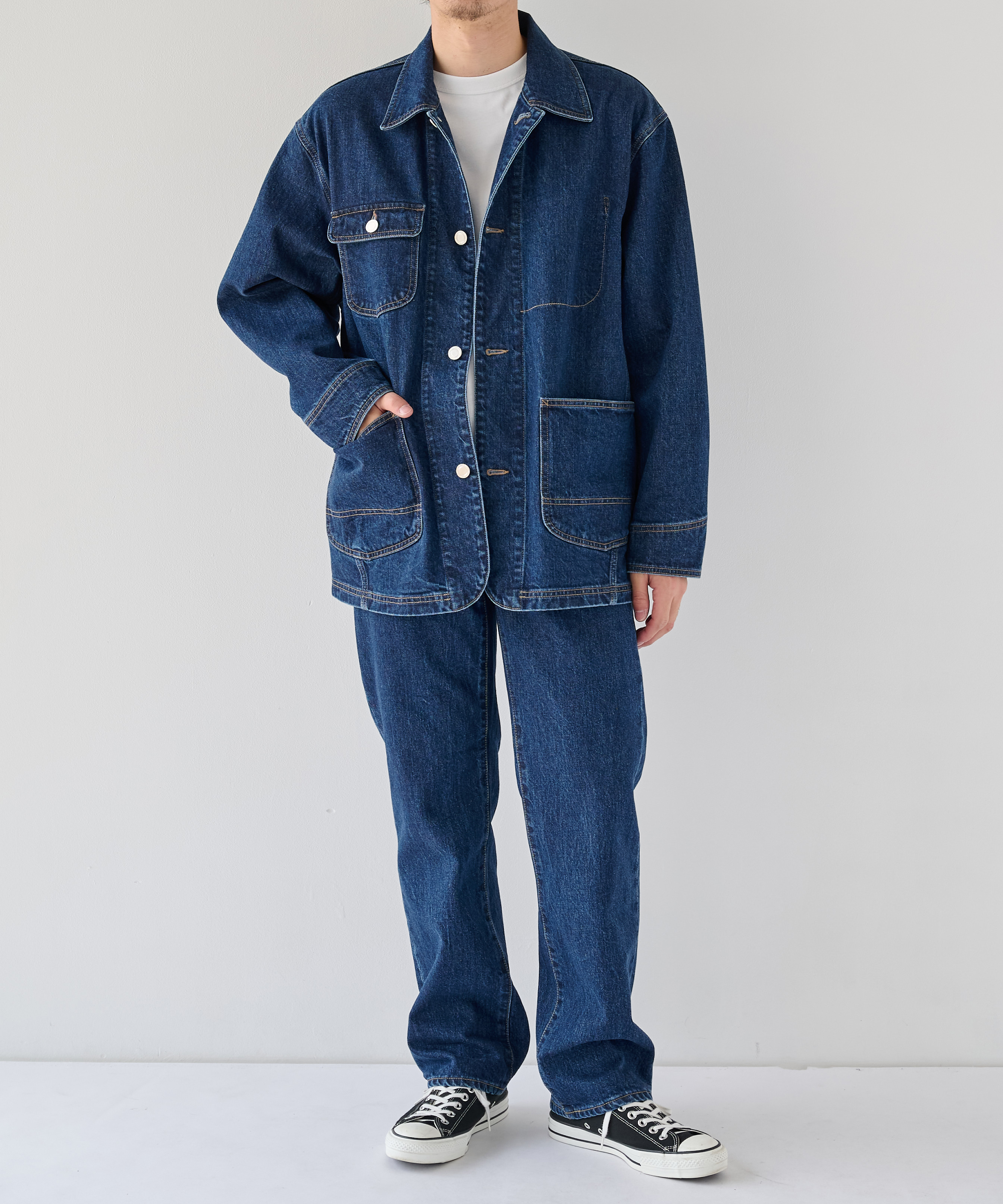 PUBLIC DENIM COVERALL