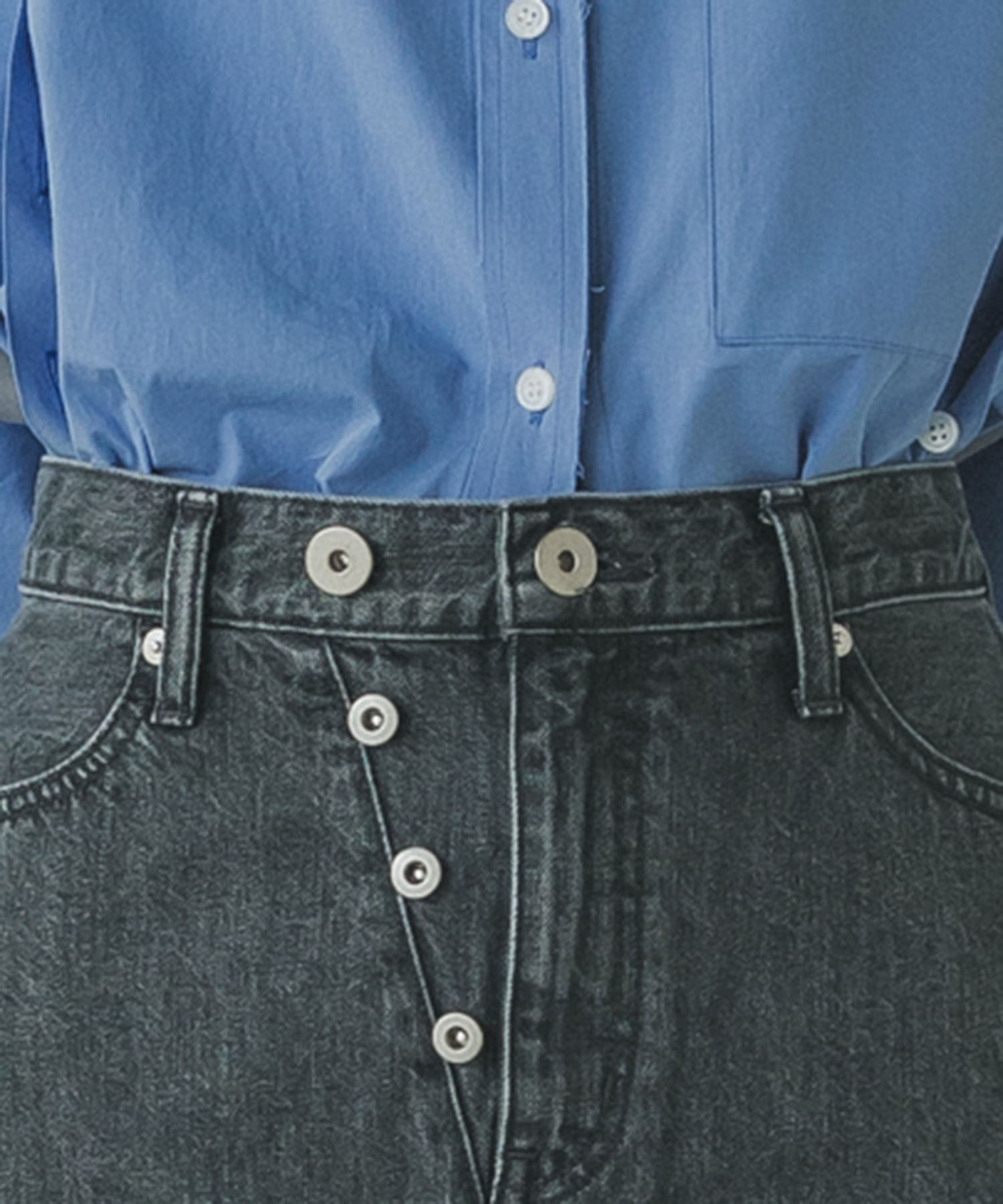 【残り僅か】BLACKDENIM MINISKIRT