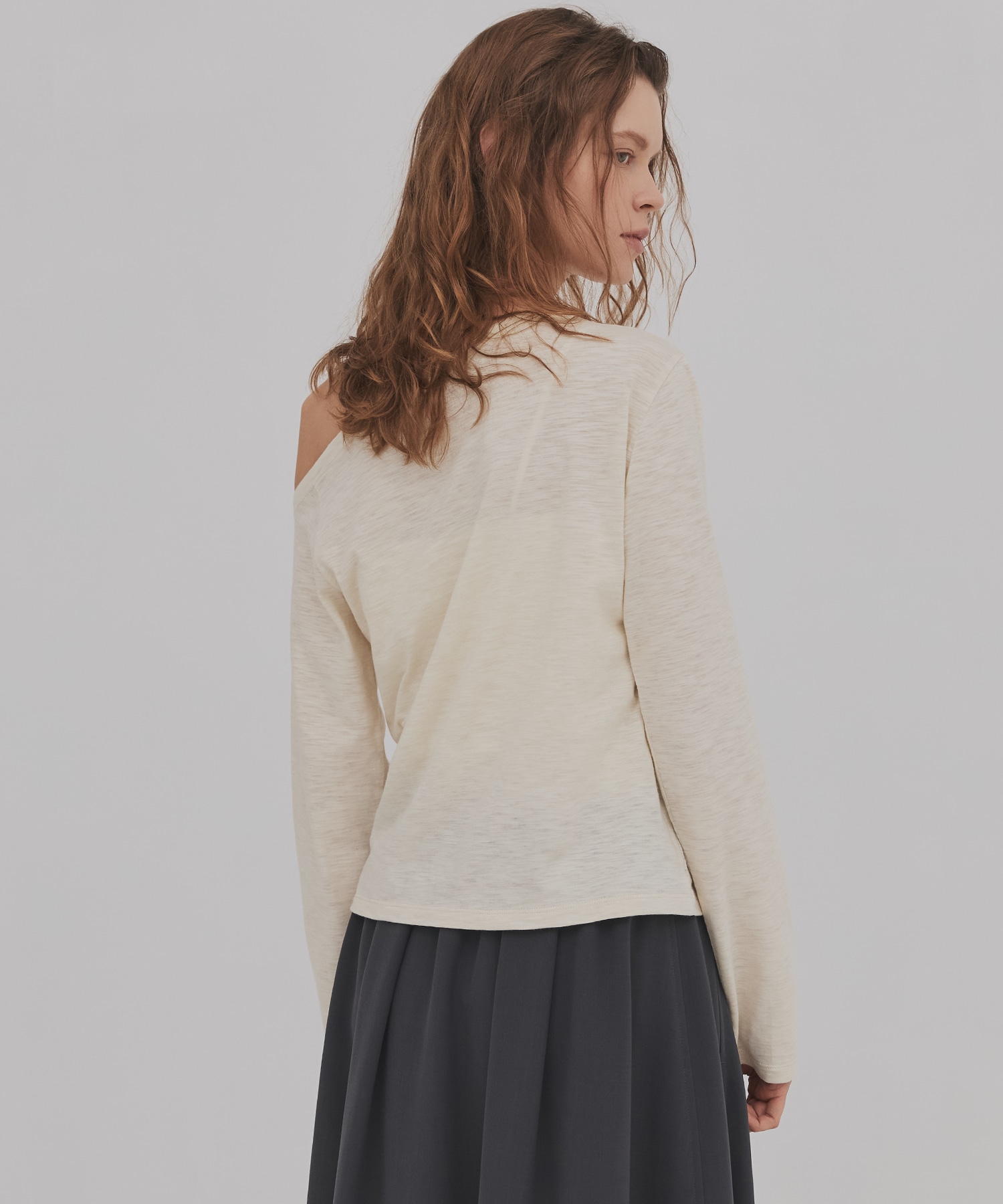 【残り僅か】メランジワンショルダーTEE