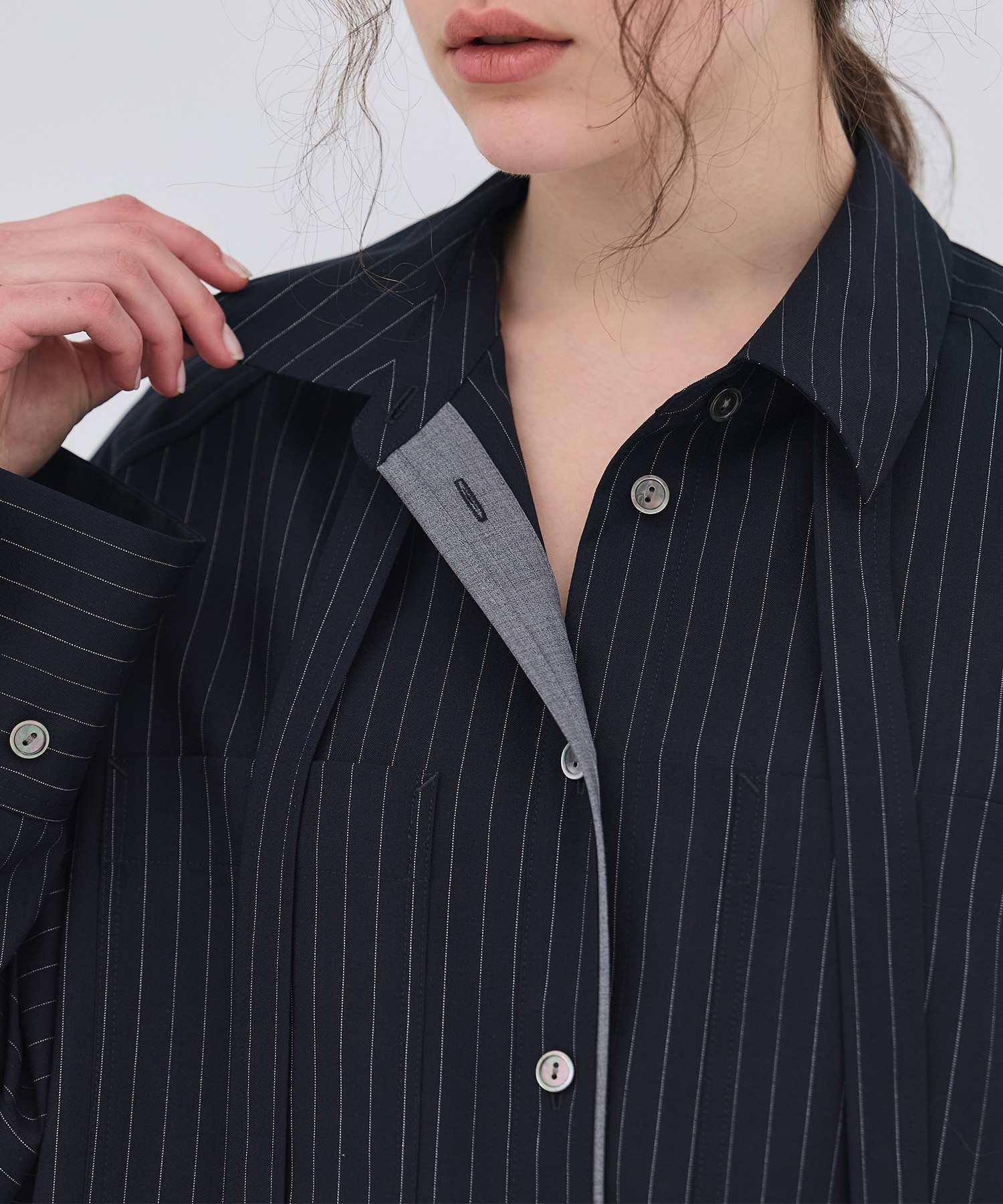 【再入荷｜残り2点】ワイドカフスボウタイシャツ
