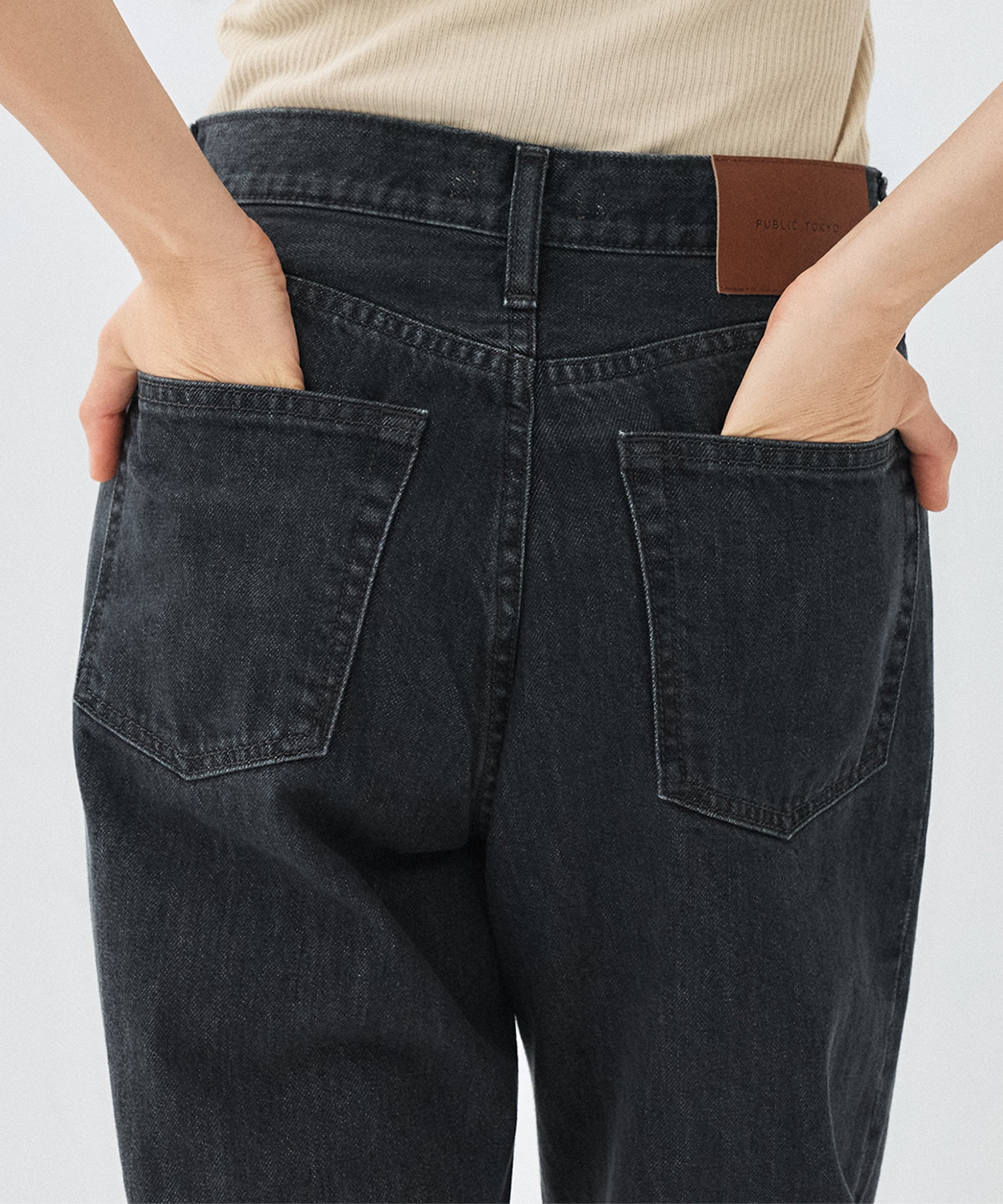 【RENEWAL】PUBLICDENIM BLACKRELAX