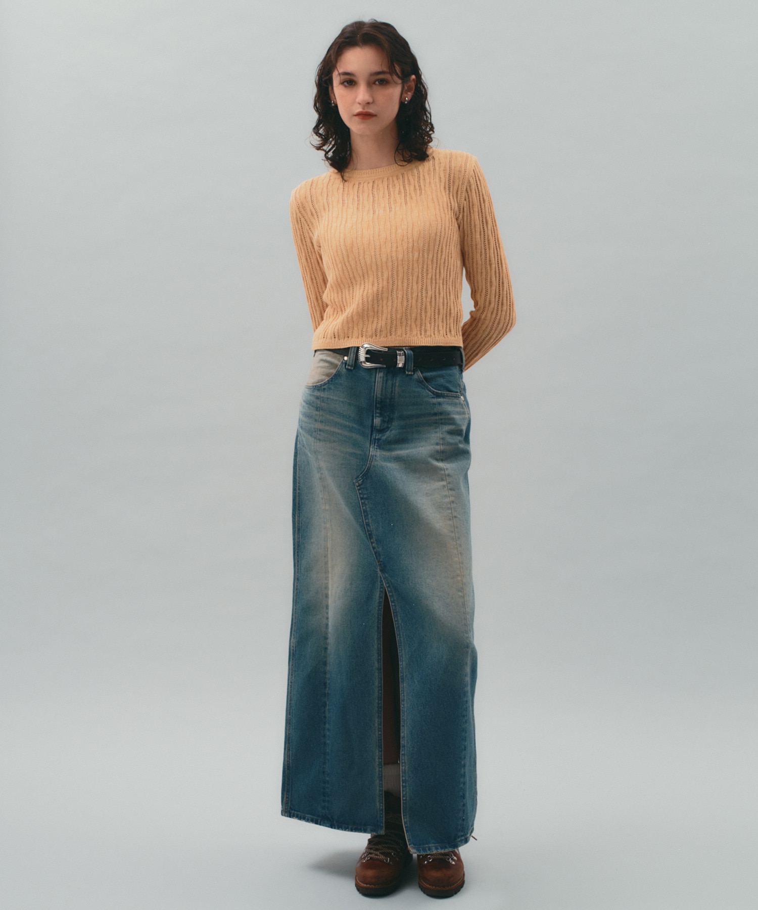 SWITCHNARROW JEANSKIRT