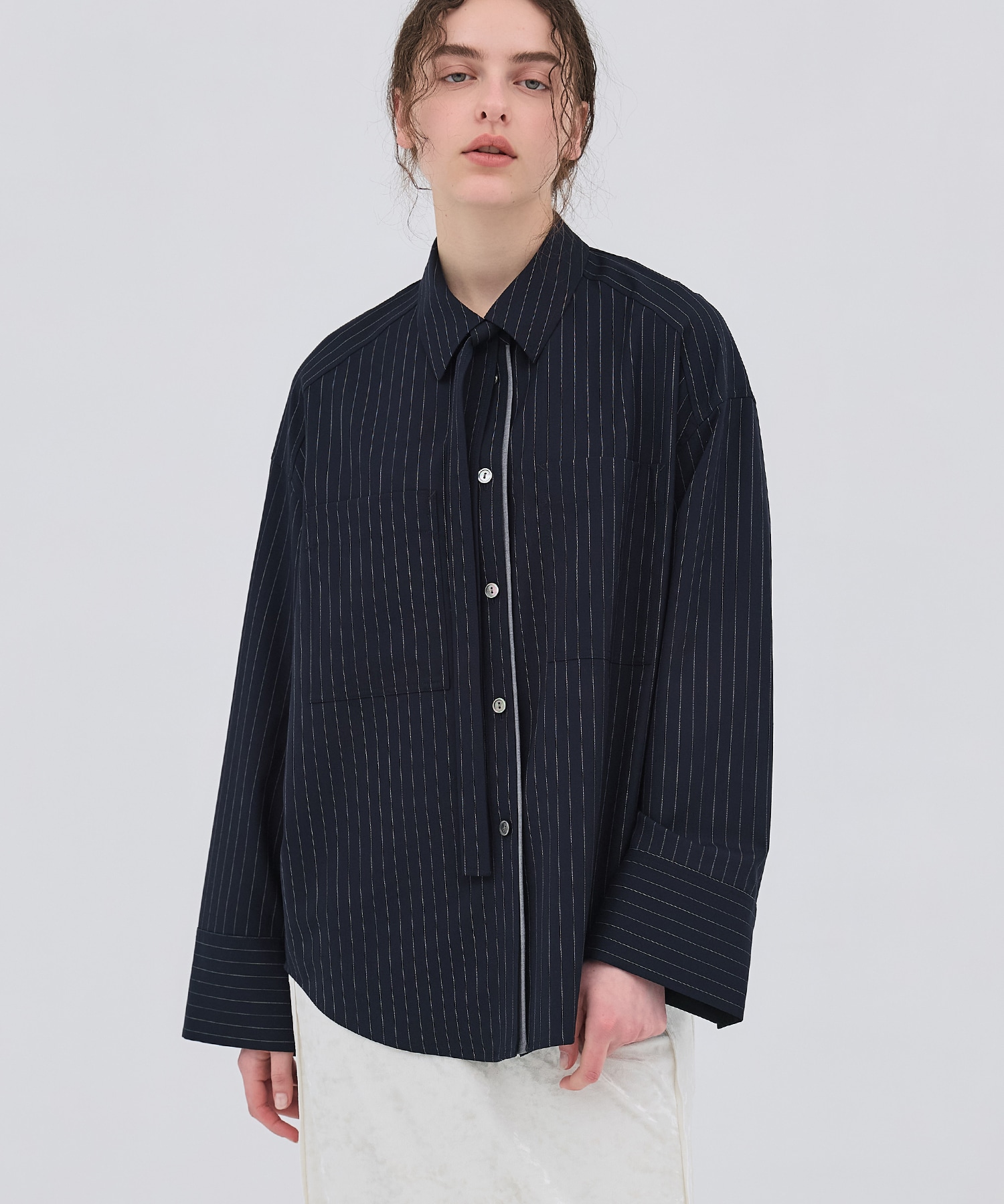 【再入荷｜残り2点】ワイドカフスボウタイシャツ