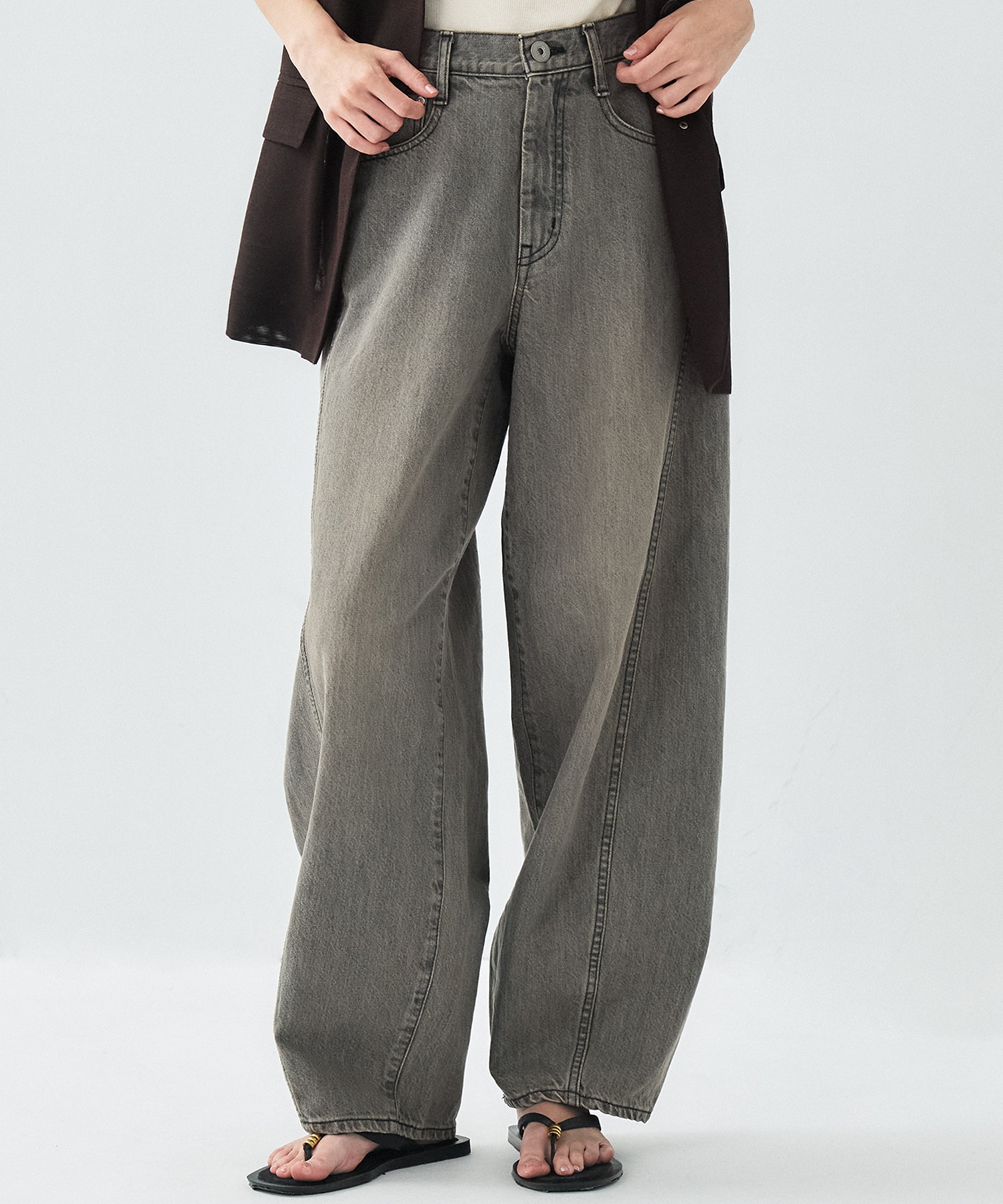 【WEB限定再入荷】PUBLIC DENIM GRY CURVE