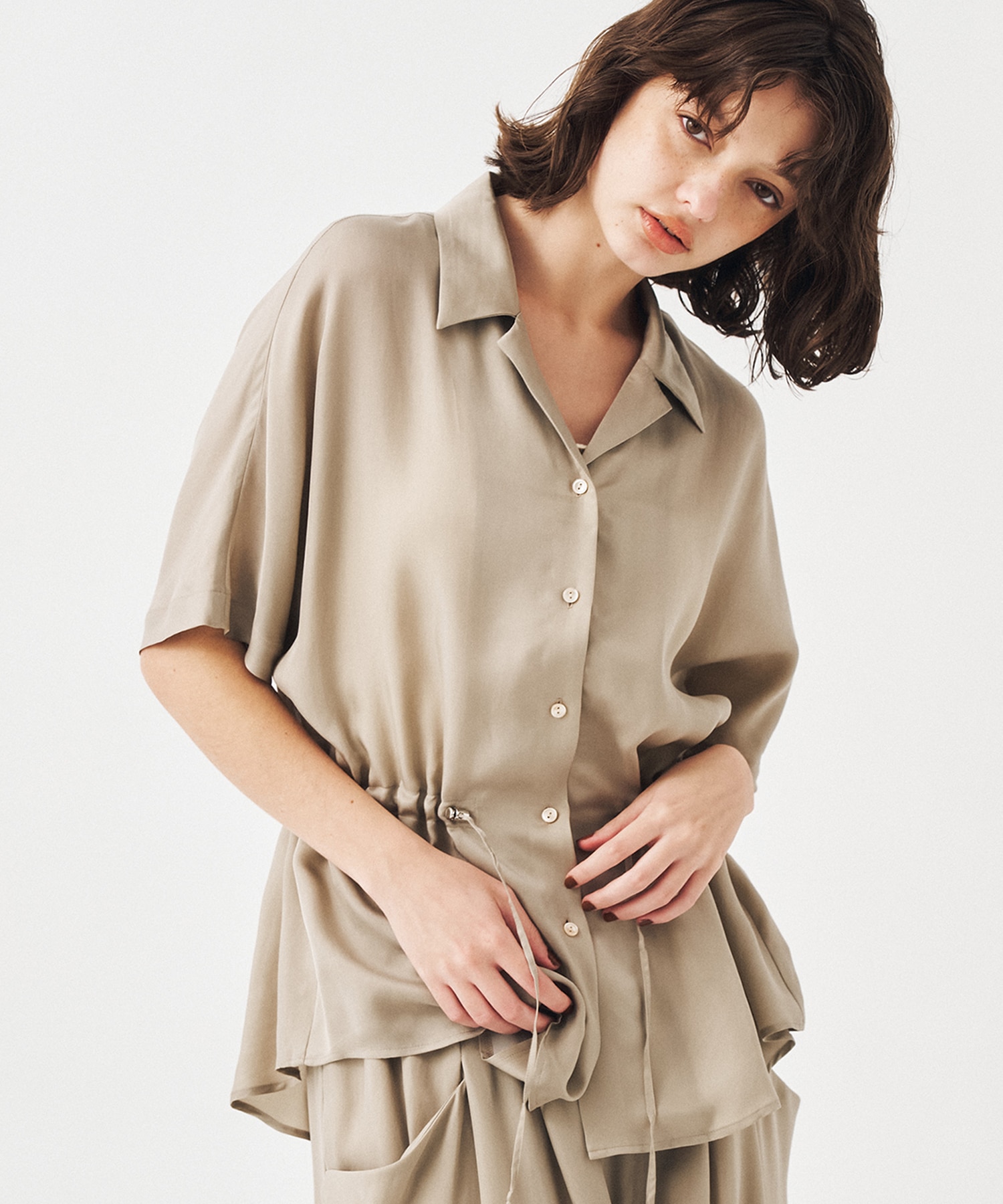 【再入荷】ピーチキュプラドロストシャツ